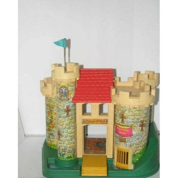 Vintage 1974 Fisher Price Little People Play Family Castle  Vintage Fisher-PricePretend Play Castle 1974